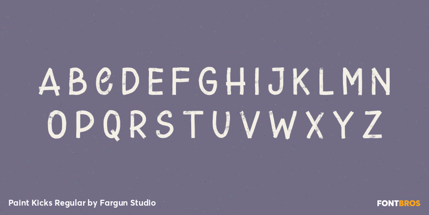 Paint Kicks Regular Font Poster #2