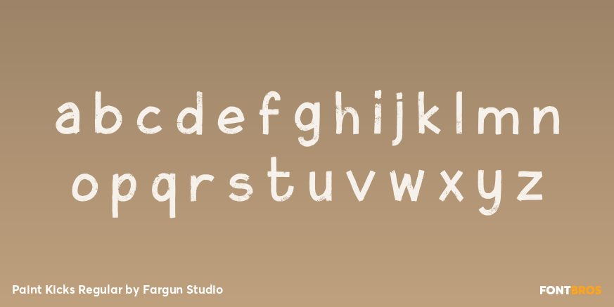Paint Kicks Regular Font Poster #3