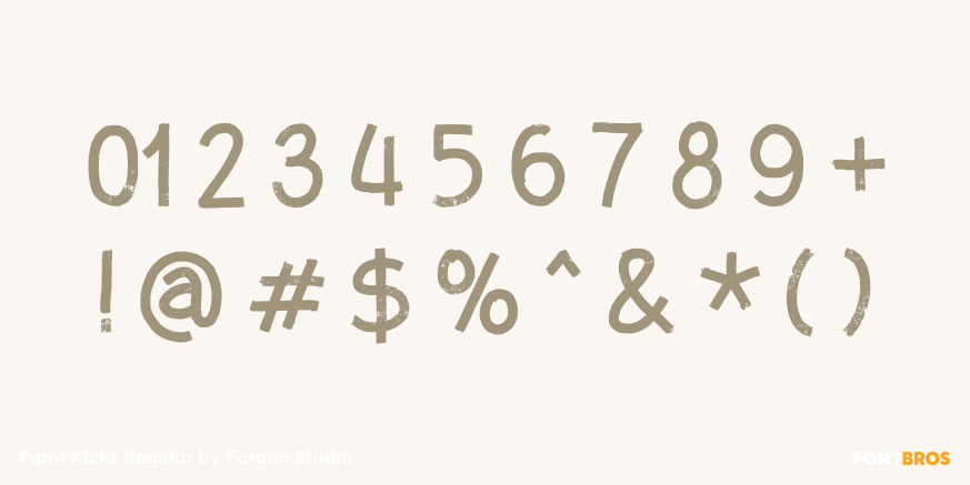 Paint Kicks Regular Font Poster #4