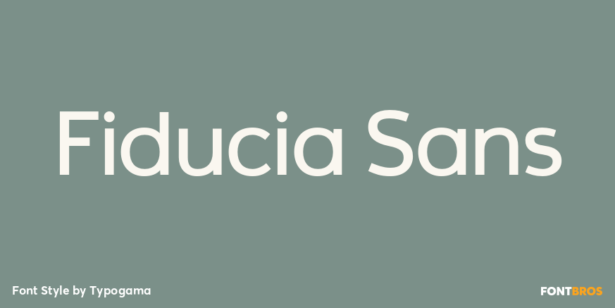 Fiducia Sans Poster