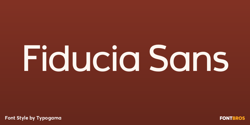 Fiducia Sans Poster