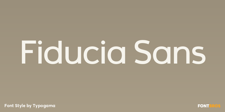 Fiducia Sans Poster
