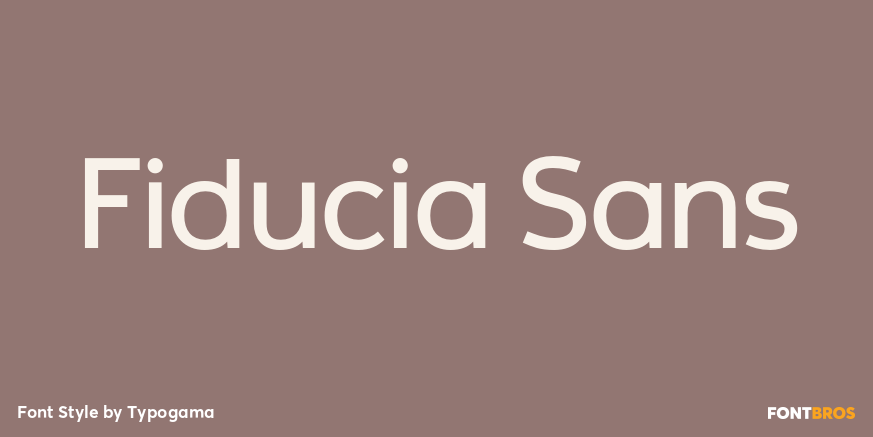 Fiducia Sans Poster