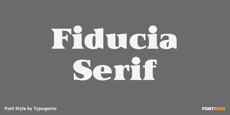 Fiducia Serif Poster
