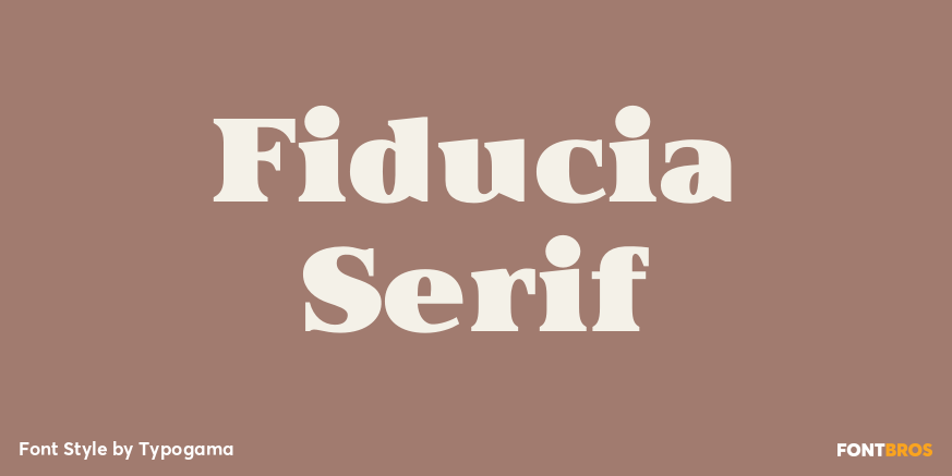 Fiducia Serif Poster