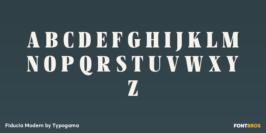 Fiducia Modern Font Poster #2