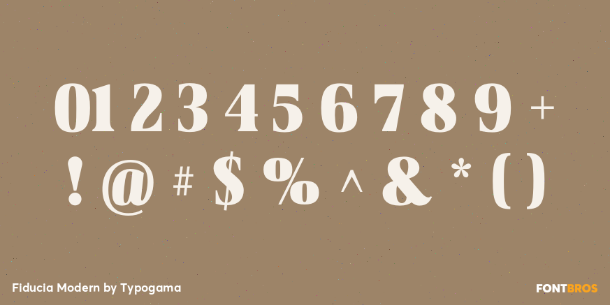 Fiducia Modern Font Poster #4