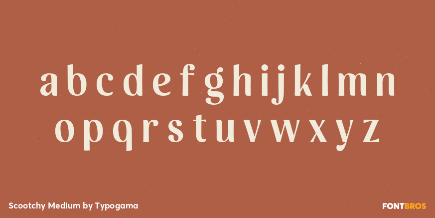 Scootchy Medium Font Poster #3