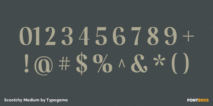 Scootchy Medium Font Poster #4