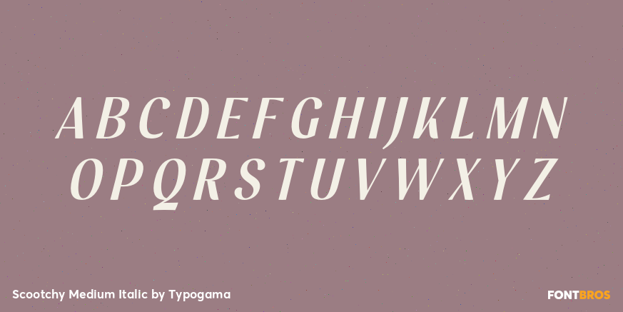 Scootchy Medium Italic Font Poster #2