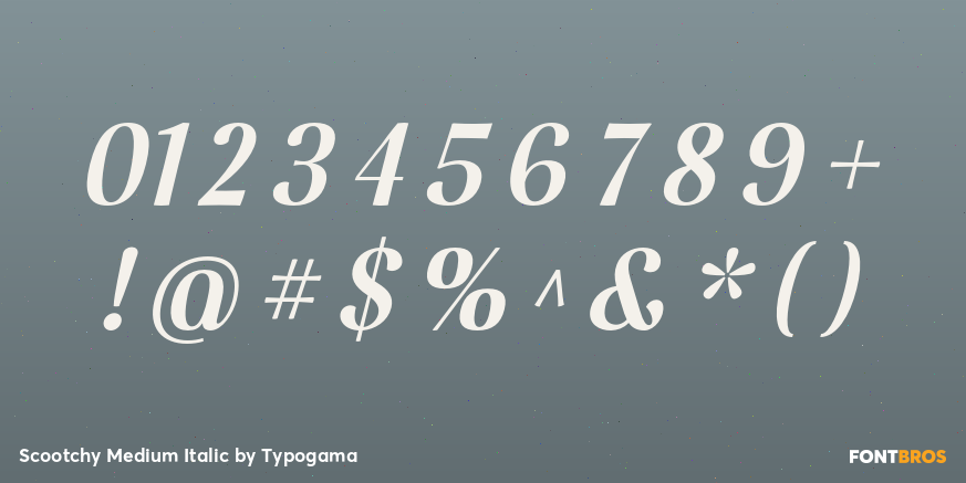 Scootchy Medium Italic Font Poster #4