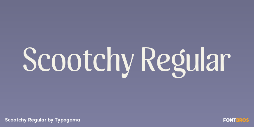 Scootchy Regular Font Poster #1