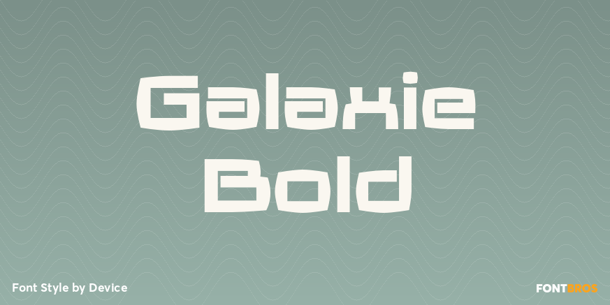 Galaxie Bold Poster