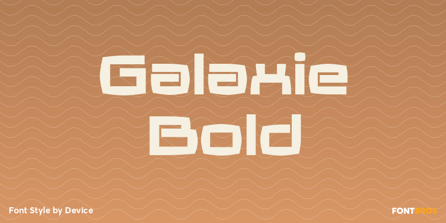 Galaxie Bold Poster
