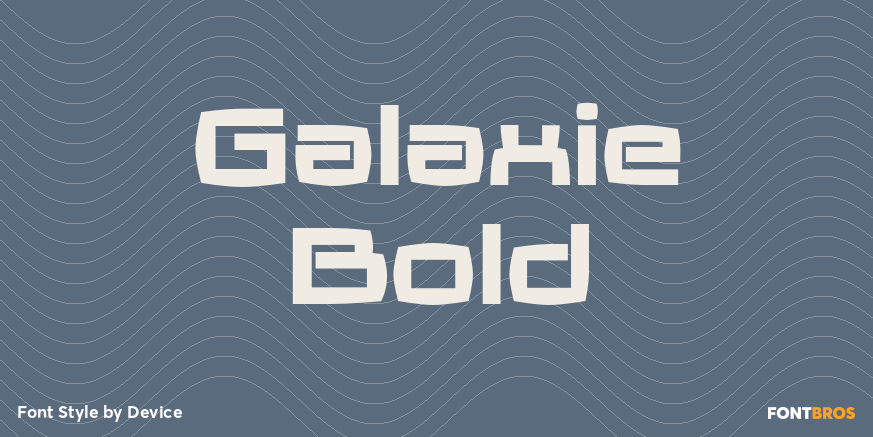 Galaxie Bold Poster