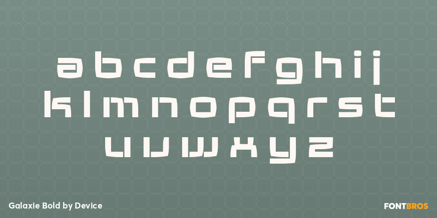 Galaxie Bold Font Poster #3