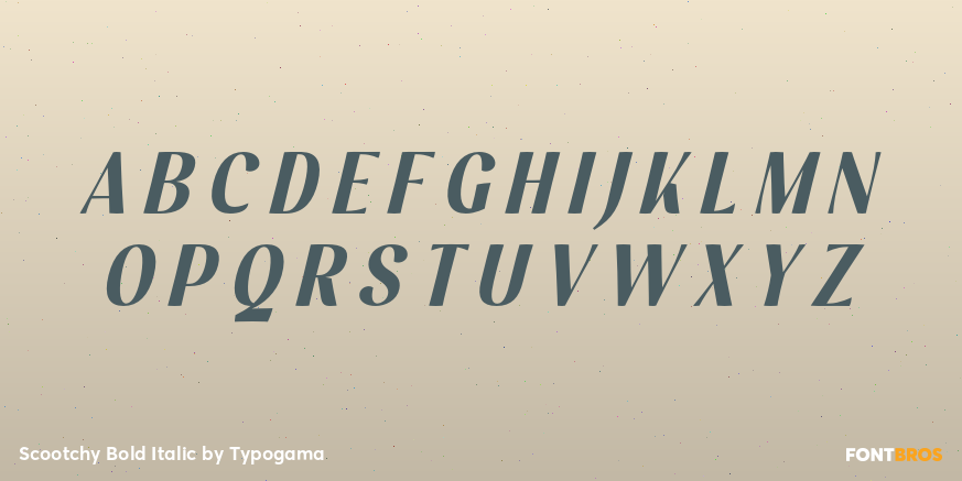Scootchy Bold Italic Font Poster #2