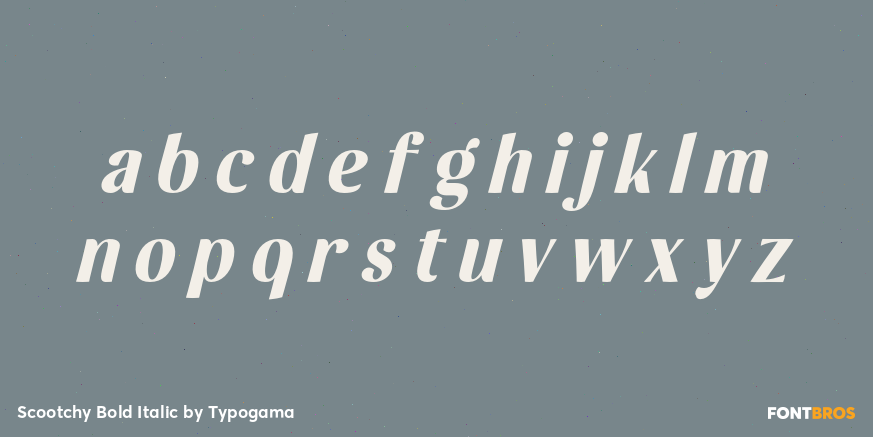 Scootchy Bold Italic Font Poster #3