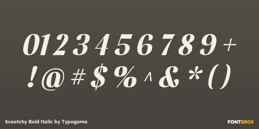 Scootchy Bold Italic Font Poster #4