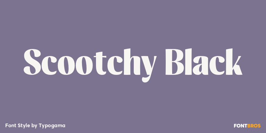 Scootchy Black Font Poster #1