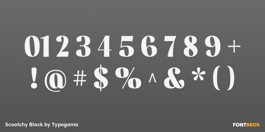 Scootchy Black Font Poster #1