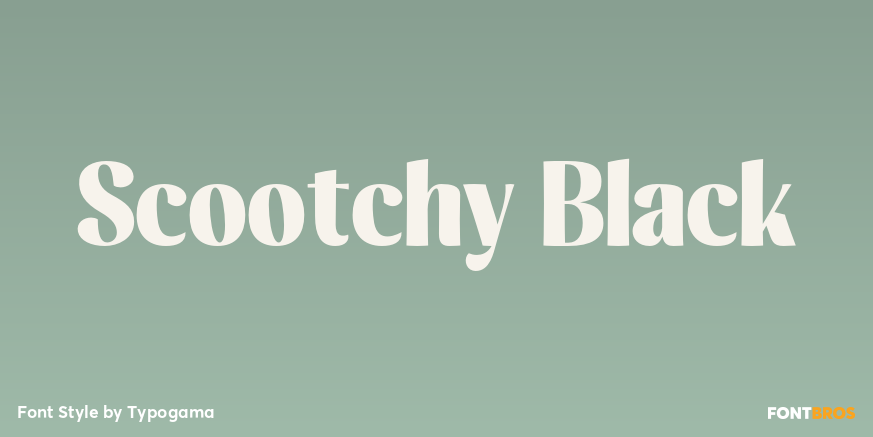 Scootchy Black Font Poster #1