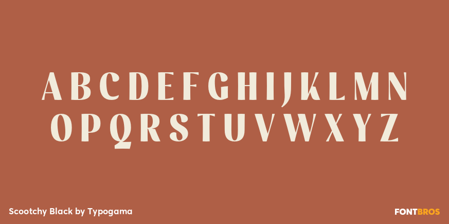 Scootchy Black Font Poster #2