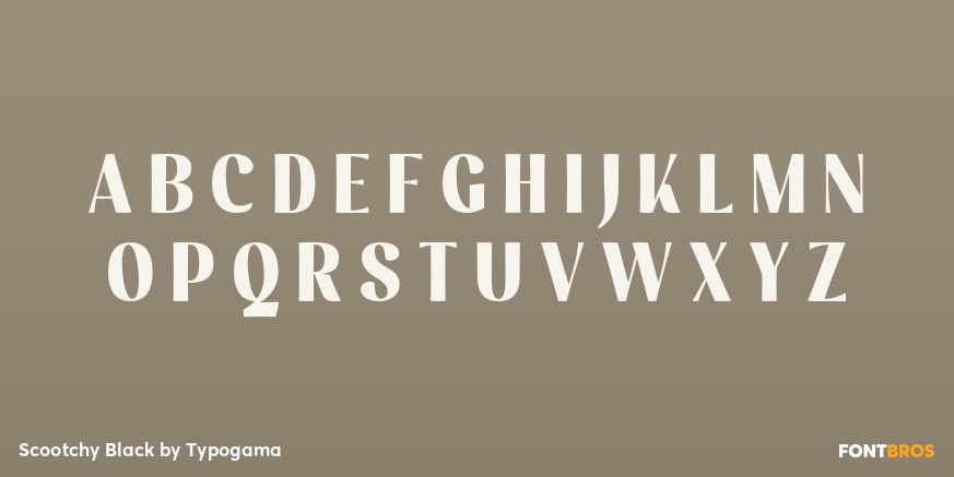 Scootchy Black Font Poster #1