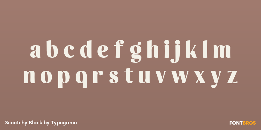 Scootchy Black Font Poster #1