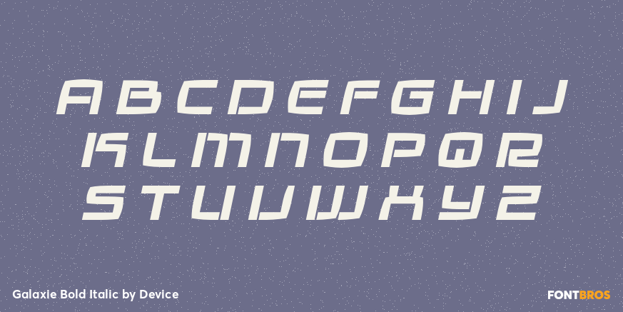 Galaxie Bold Italic Font Poster #2