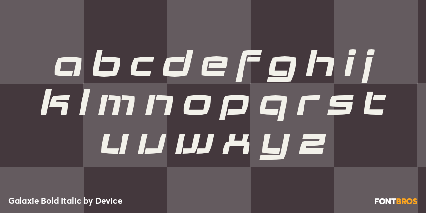 Galaxie Bold Italic Font Poster #3