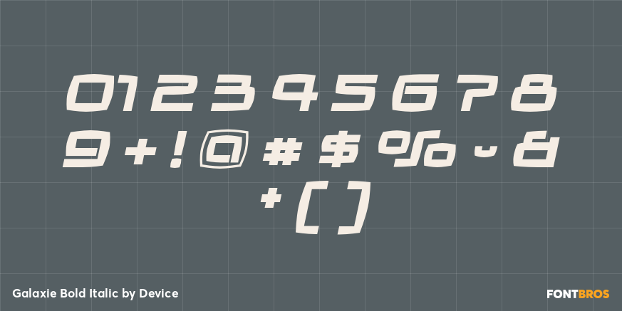 Galaxie Bold Italic Font Poster #4