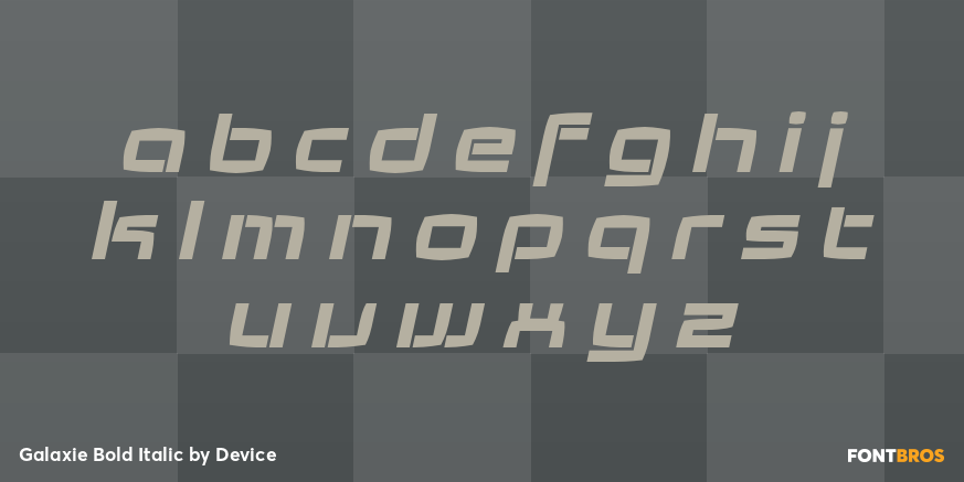 Galaxie Bold Italic Font Poster #1