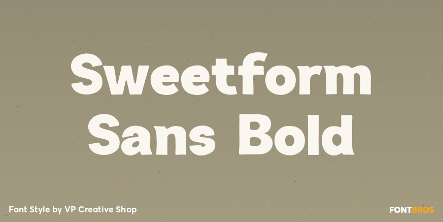 Sweetform Sans Bold Poster