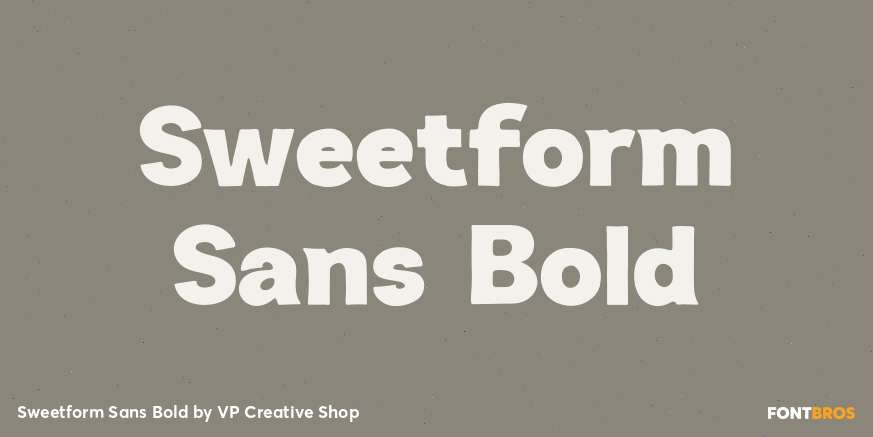 Sweetform Sans Bold Poster