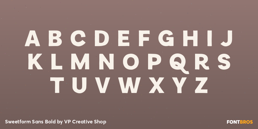 Sweetform Sans Bold Font Poster #2