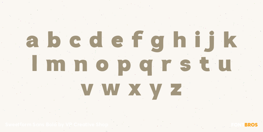Sweetform Sans Bold Font Poster #3