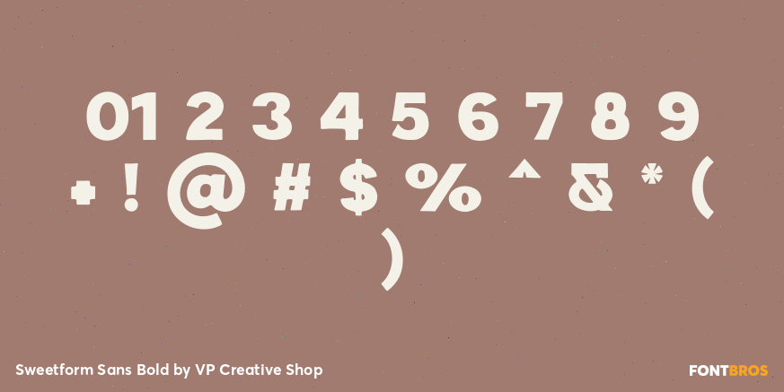Sweetform Sans Bold Font Poster #4