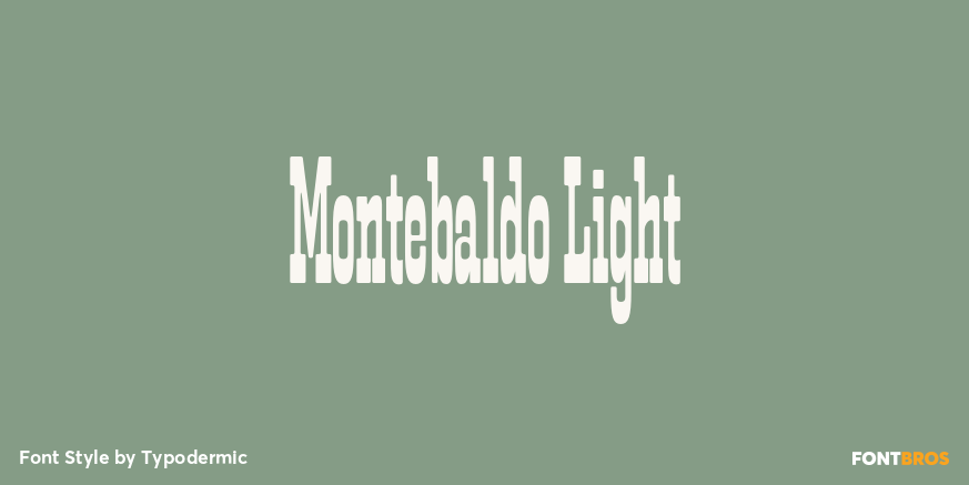 Montebaldo Light Font Poster #1