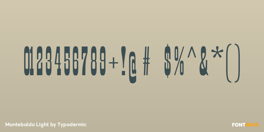 Montebaldo Light Font Poster #1