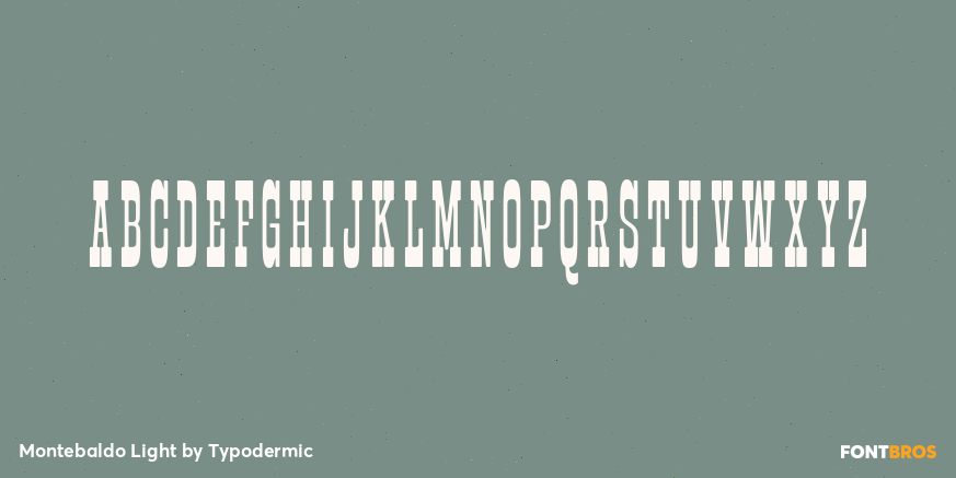 Montebaldo Light Font Poster #1