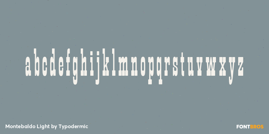 Montebaldo Light Font Poster #1