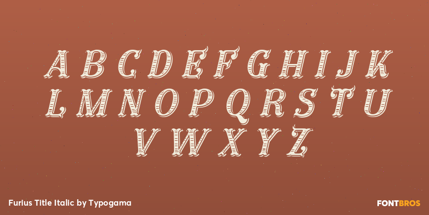 Furius Title Italic Font Poster #2