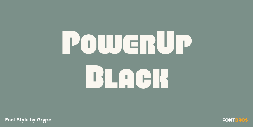 PowerUp Black Poster