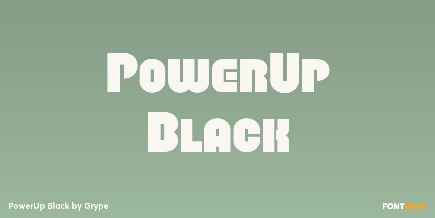 PowerUp Black Poster