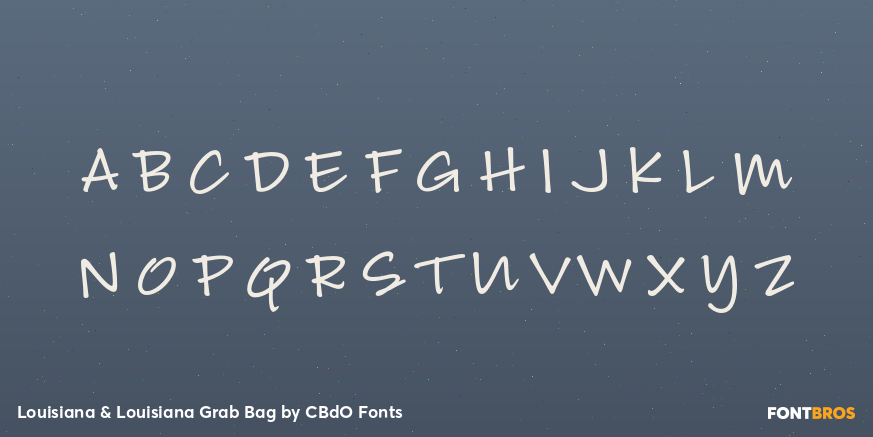 Louisiana & Louisiana Grab Bag Font Poster #1