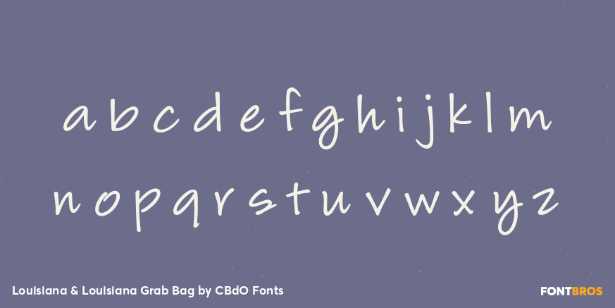 Louisiana & Louisiana Grab Bag Font Poster #1