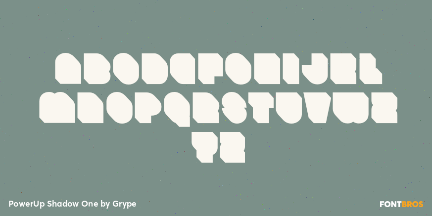 PowerUp Shadow One Font Poster #3