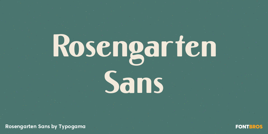 Rosengarten Sans Poster
