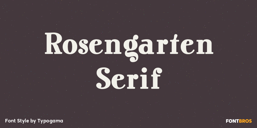 Rosengarten Serif Poster